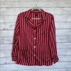 RALPH LAUREN | Silk Stripe Button Down